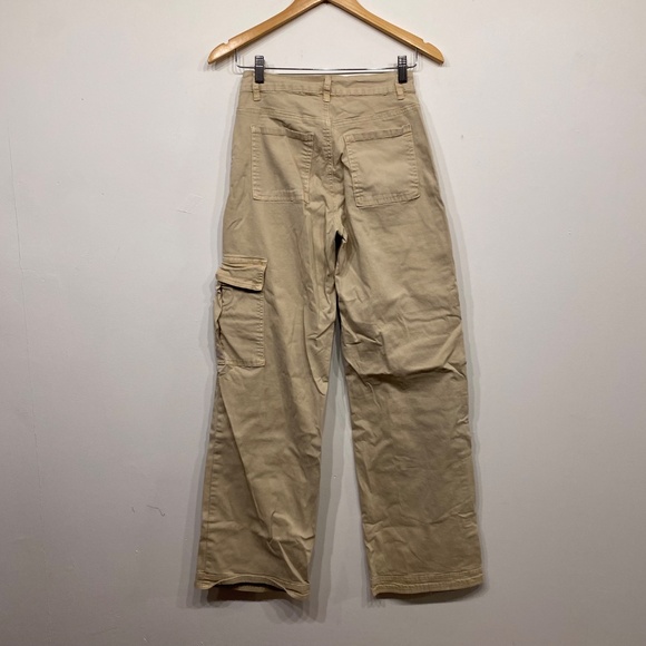 American Bazi Tan Cargo Wide Leg Pants - Picture 3 of 4